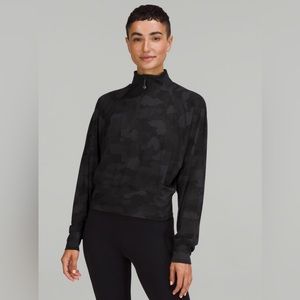 Ready to Rulu half zip pull over cropped camo